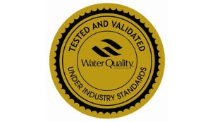 Este producto ha sido certificado y galardonado con el premio Gold Seal de la WQA (Water Quality Association, EE. UU.).
