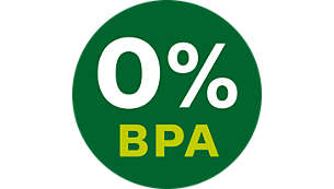 Fabricada con materiales libres de BPA