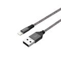 Premium braided Lightning cable aluminum connector