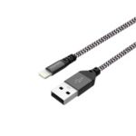 Premium braided Lightning cable aluminum connector
