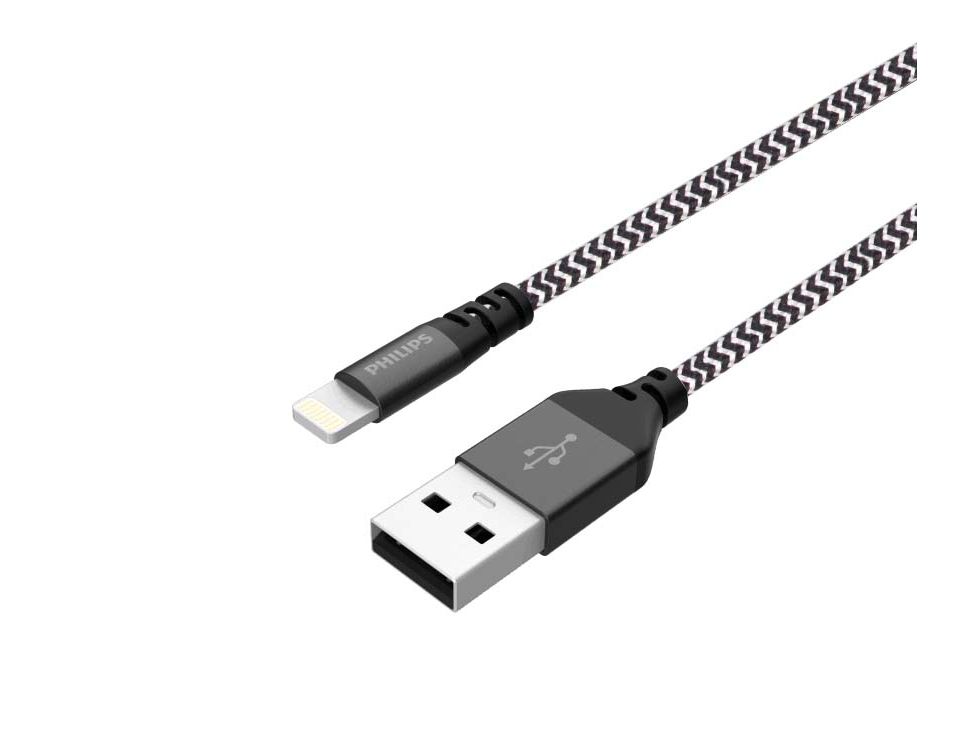 Premium braided Lightning cable aluminum connector