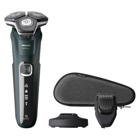 S5884/38 Shaver Series 5000 Máquina de barbear elétrica a húmido/seco