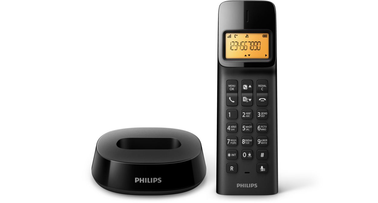 Беспроводной телефон D1401B/51 | Philips