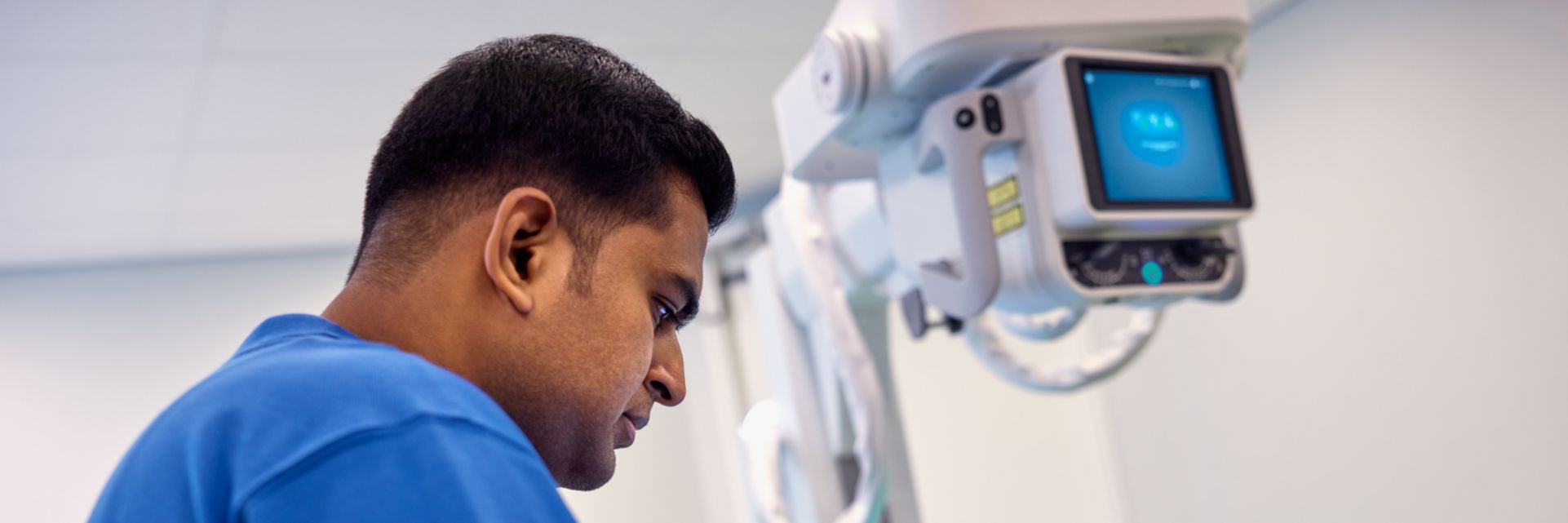 Philips Tech providing service to X-ray in a hostpital setting