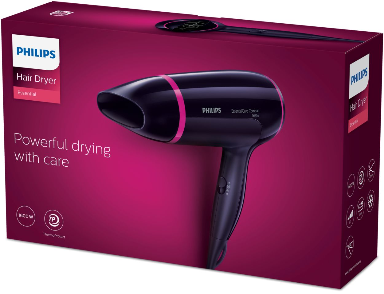 Essential Hair Dryer BHD002 03 Philips