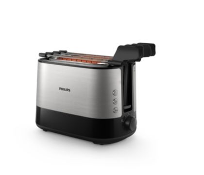 PHILIPS - Tostapane Viva Collection a 2 Fette Potenza 950 W Colore Nero e  Acciaio Inox - ePrice