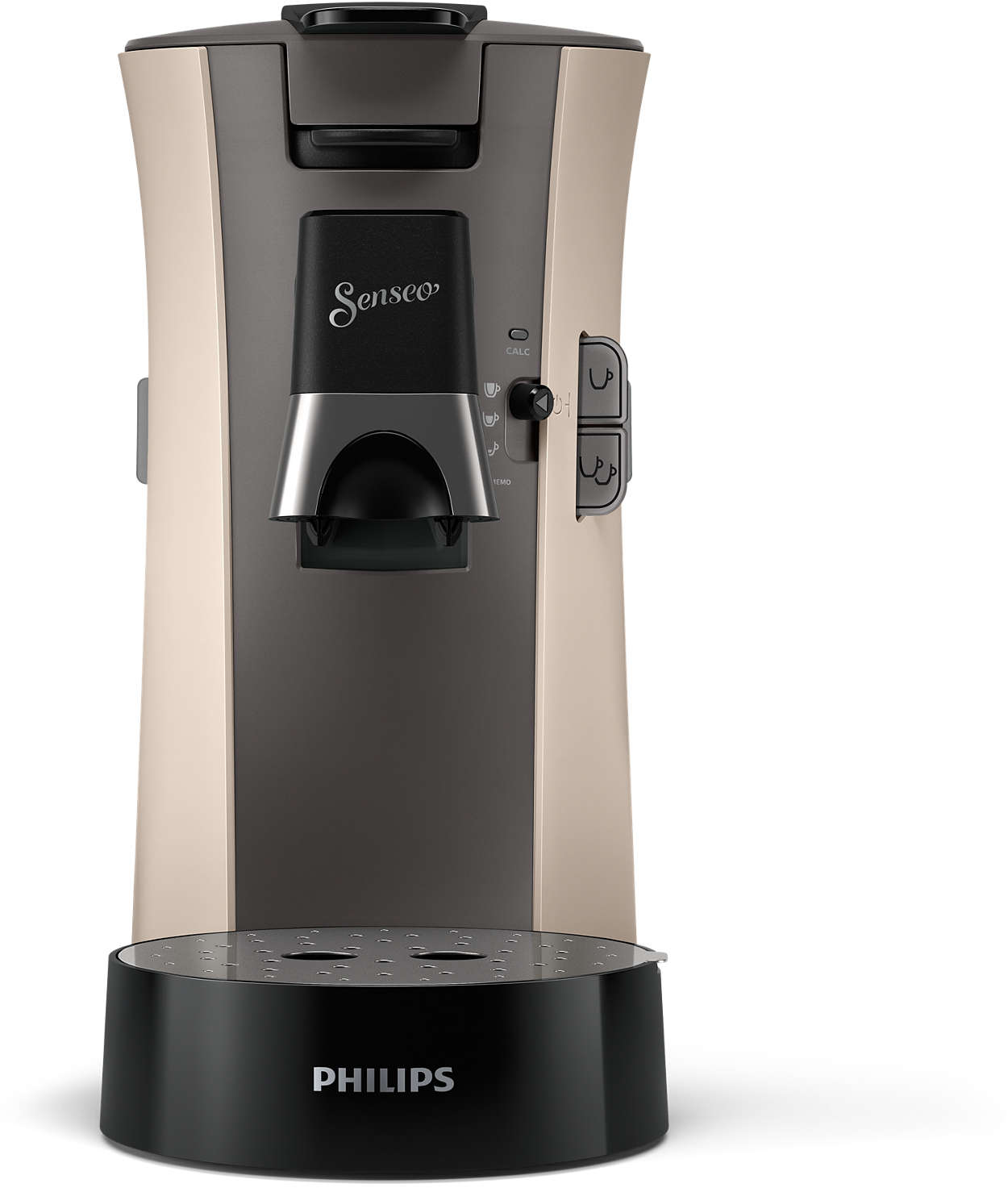 après enregistrement avec 80 dosettes et dosettes sélection de la puissance du café plus, fonction mémo, en plastique recyclé Philips Senseo Select CSA240/90 Machine à café à dosettes rouge 