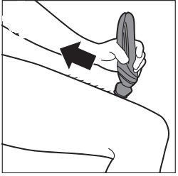 Correct shaving technique for Philips lady shaver