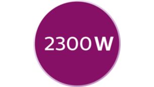 2300 W pentru încălzire rapidă în 30 de secunde