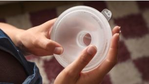 A almofada em silicone molda-se gentilmente ao seu peito