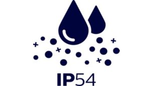 Protecție împotriva prafului şi stropirii cu apă – IP54