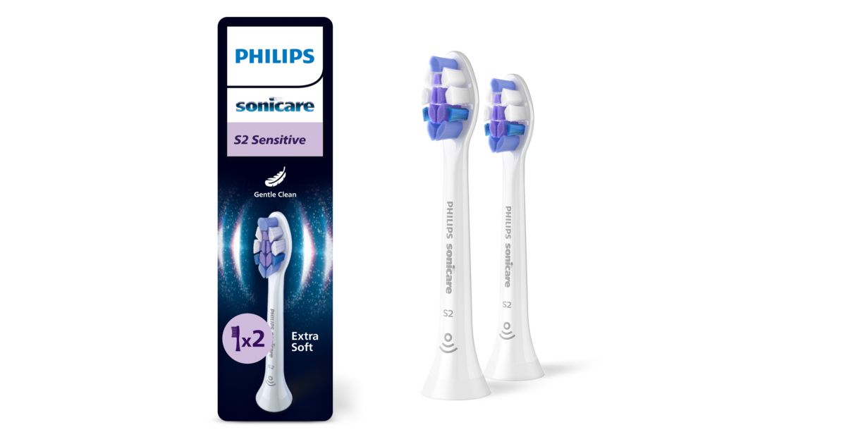 Philips Sonicare Sensitive 2-balenie kefkových nadstavcov HX6052/87 - hlavný produktový obrázok Philips