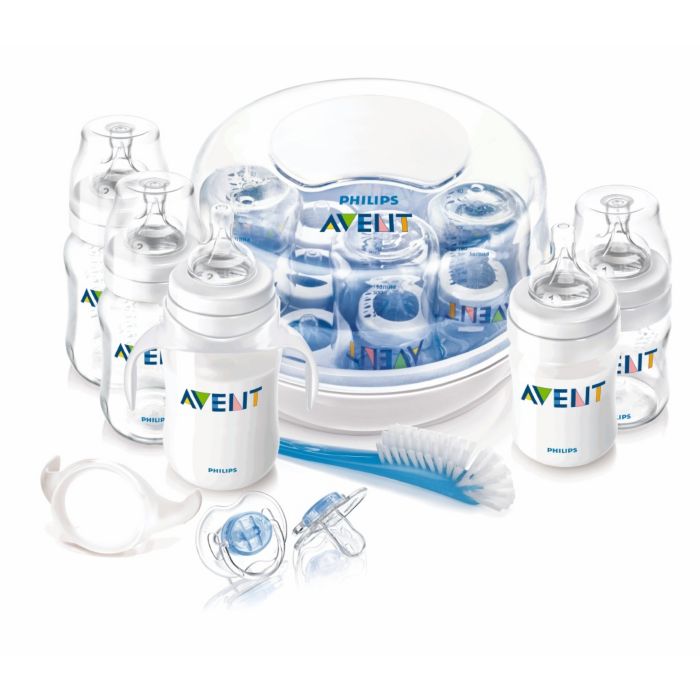 Bottle feeding and sterilizing essentials