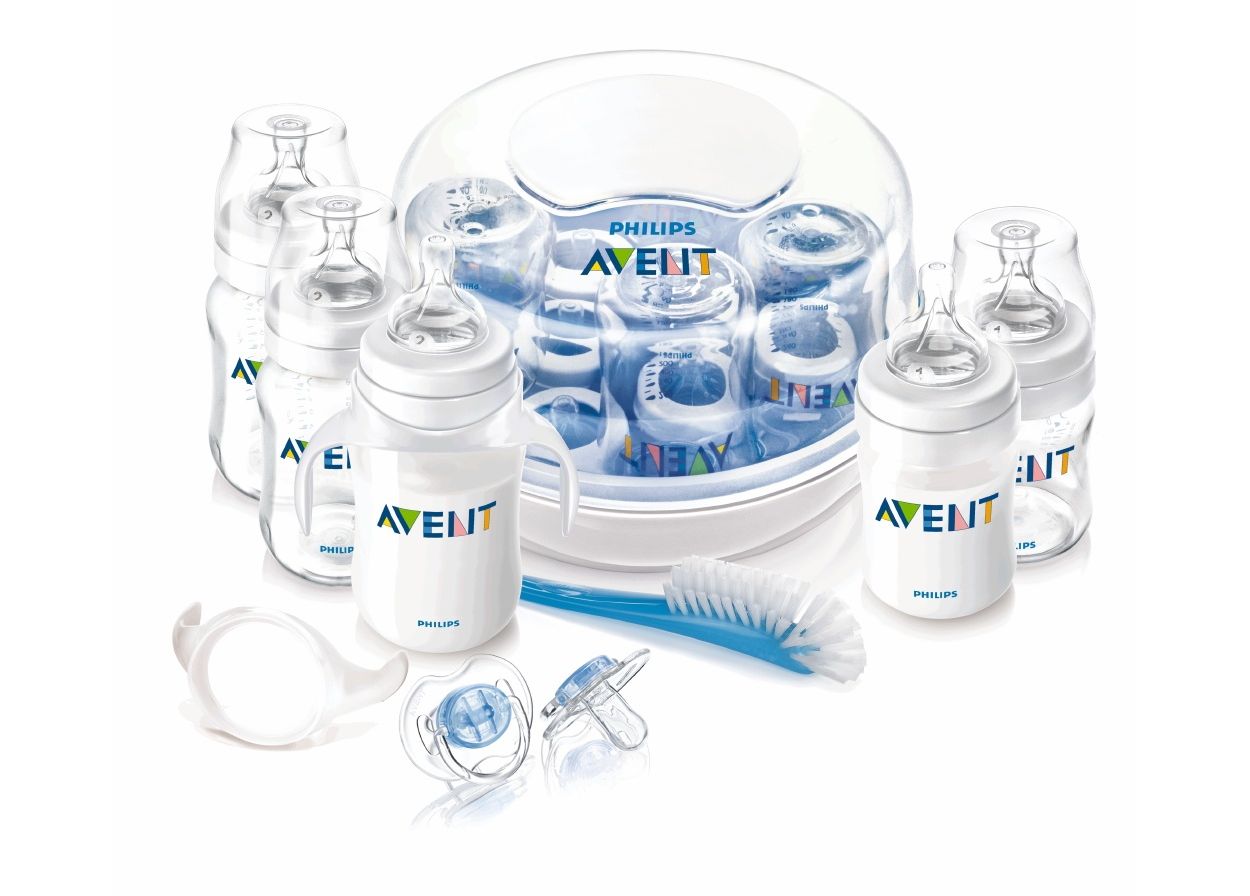 Bottle feeding and sterilizing essentials