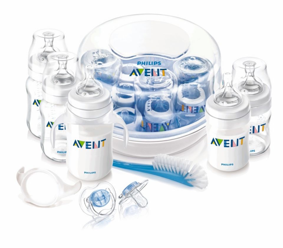 Bottle feeding and sterilizing essentials