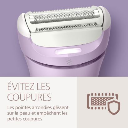 Un rasage doux et net, même sur les zones sensibles.