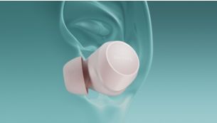 Gro&szlig;artiger Sound von den winzigen Earbuds, die traumhaft passen