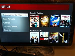 ¿Por qué sólo puedo ver la cola instantánea en la aplicación Netflix en mi Philips TV, reproductor Blu Ray o sistema de cine en casa?