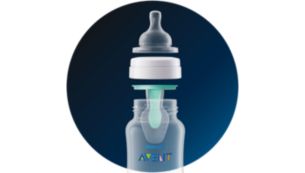 Philips AVENT Anti-colic Baby Bottles Clear, 9oz, 1 Piece (SCF403/17)