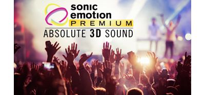 Sonido envolvente con voz nítida diseñado por sonic emotion