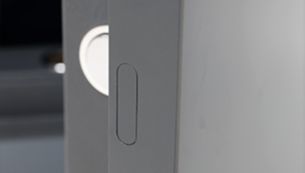 Located on door's side for discreet security