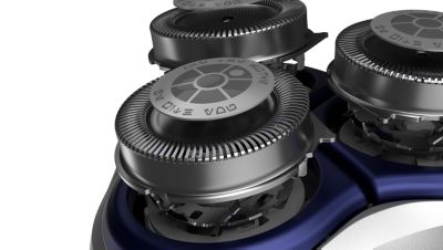 27 rotating blades capture and cut hair from all angles