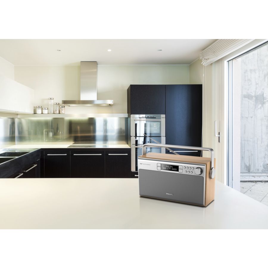 Great sound from DAB+ radio anywhere