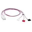 Unshielded 3 lead mini-clip AAMI 0.7m lead set grabber, non-shielded Lead Set