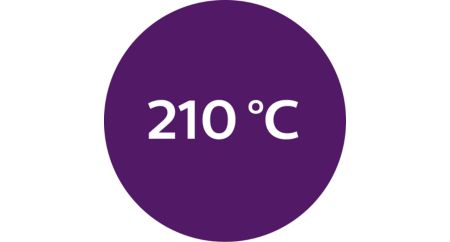 Straightener: 210°C professional styling temperature