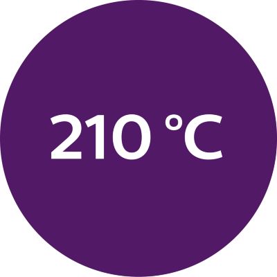 Straightener: 210°C professional styling temperature