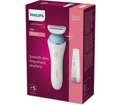Lady Shaver Series 8000 Cordless shaver with Wet and Dry use BRL166/91 |  Philips