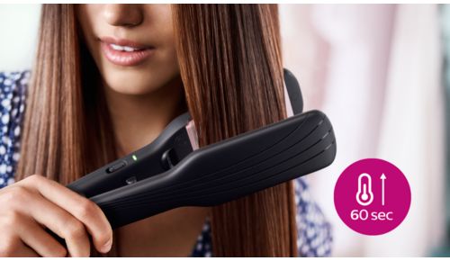 Korte opwarmtijd: binnen 60 seconden klaar voor gebruik