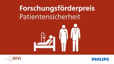 Research funding award for patient safety by DIVI and Philips
