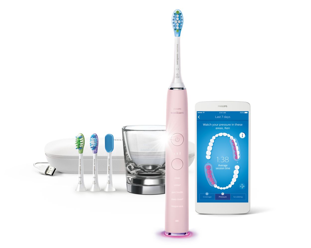 DiamondClean Smart Sonic electric toothbrush with app HX9985/21 