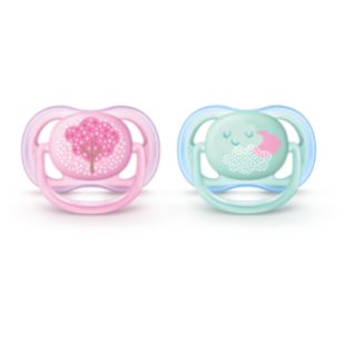 ultra air pacifier 0-6m, 2 pack