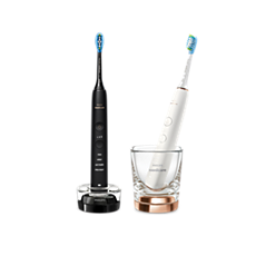HX9914/57 DiamondClean 9000 Sonic electric toothbrushes - Black & rose gold