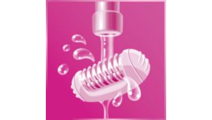Tête d'épilation lavable pour plus d'hygiène et un nettoyage facile