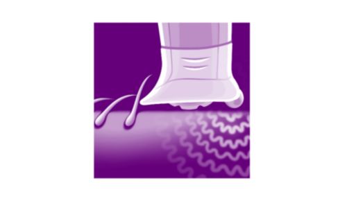 L'accessorio per il sollevamento dei peli rimuove anche i peli più sottili