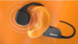 Open ear wireless sports headphones TAA6606BK 00 Philips