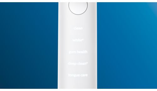 Wählen Sie aus 5 Putzprogrammen und 3 Intensitätsstufen