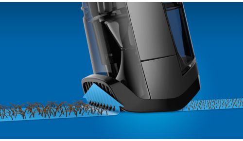 Rifinisce in modo uniforme e cattura i peli appiattiti