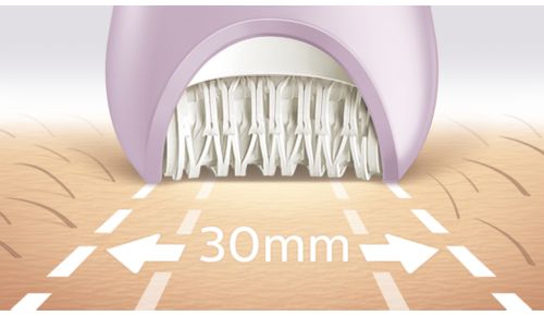 Extra wide epilator head