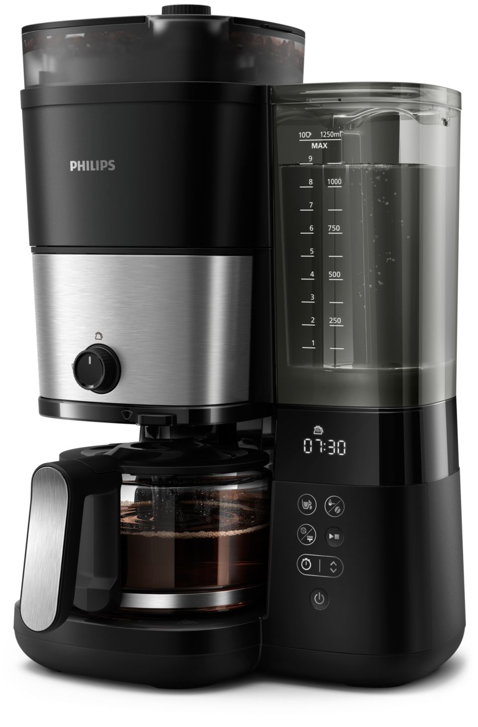 All-in-1 Brew Drip coffee maker with built-in grinder HD7900/50 | Philips