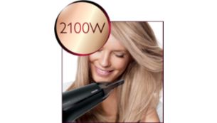 Professionelle Leistung von 2100 W für ein perfektes Ergebnis wie vom Friseur