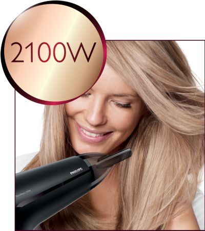 Professionelle Leistung von 2100 W für ein perfektes Ergebnis wie vom Friseur