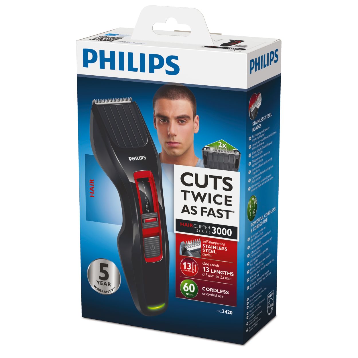 Hairclipper series 3000 Cortadora HC3520/15