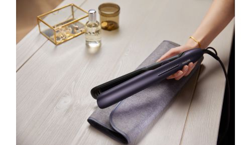 Destičky o délce 105 mm pro rychlé a snadné vyžehlení vlasů