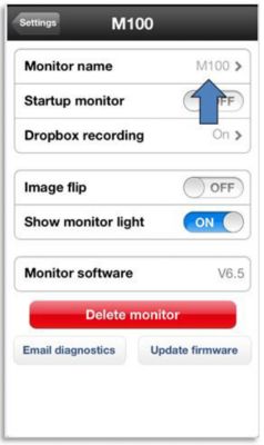 Settings in Philips InSight app