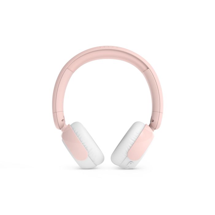 Cuffie Wireless Philips TAK4206PK Per Bambini, Bluetooth, Volume Limitato 85 DB, Fino A 28 Ore Di Autonomia, Rosa Con Luci LED, Pieghevoli