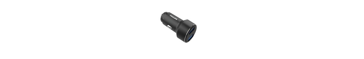 双 USB-A 端口车载充电器